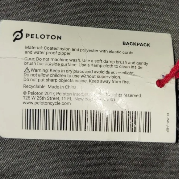 Peloton Backpack Knapsack - Black - Picture 5 of 5